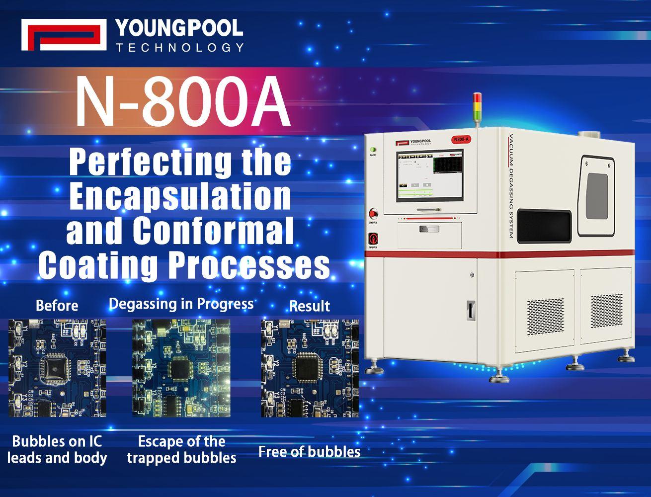 Desgasificadora al vacío N-800A de Youngpool Technology: Garantía de calidad para procesos de dosificación y recubrimiento